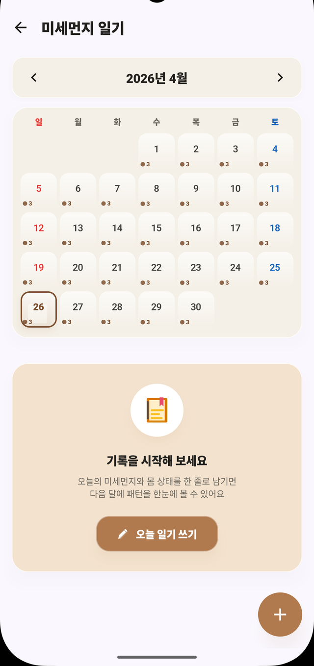 일기 시작